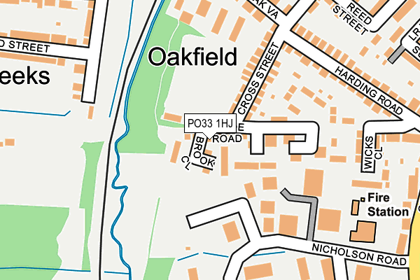 PO33 1HJ map - OS OpenMap – Local (Ordnance Survey) PO33 1HJ map - OS OpenMap – Local (Ordnance Survey)