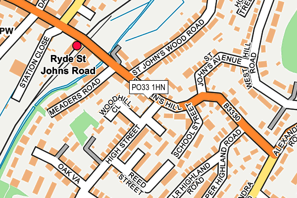 PO33 1HN map - OS OpenMap – Local (Ordnance Survey) PO33 1HN map - OS OpenMap – Local (Ordnance Survey)