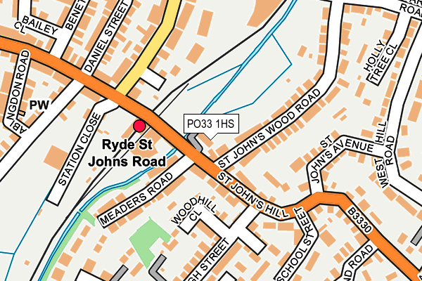 PO33 1HS map - OS OpenMap – Local (Ordnance Survey) PO33 1HS map - OS OpenMap – Local (Ordnance Survey)