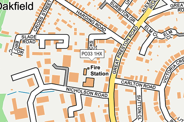 PO33 1HX map - OS OpenMap – Local (Ordnance Survey) PO33 1HX map - OS OpenMap – Local (Ordnance Survey)