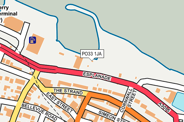 PO33 1JA map - OS OpenMap – Local (Ordnance Survey) PO33 1JA map - OS OpenMap – Local (Ordnance Survey)