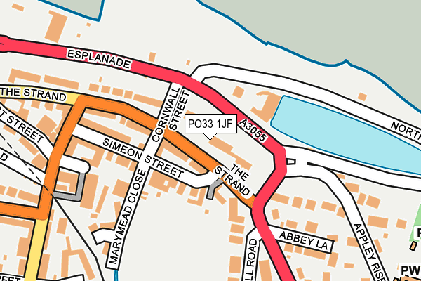 PO33 1JF map - OS OpenMap – Local (Ordnance Survey) PO33 1JF map - OS OpenMap – Local (Ordnance Survey)