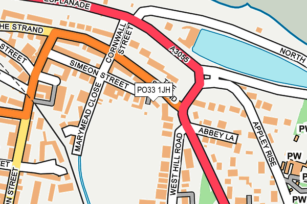 PO33 1JH map - OS OpenMap – Local (Ordnance Survey) PO33 1JH map - OS OpenMap – Local (Ordnance Survey)