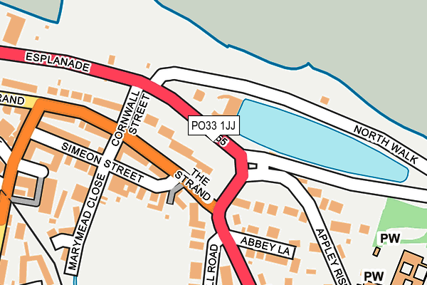 PO33 1JJ map - OS OpenMap – Local (Ordnance Survey) PO33 1JJ map - OS OpenMap – Local (Ordnance Survey)