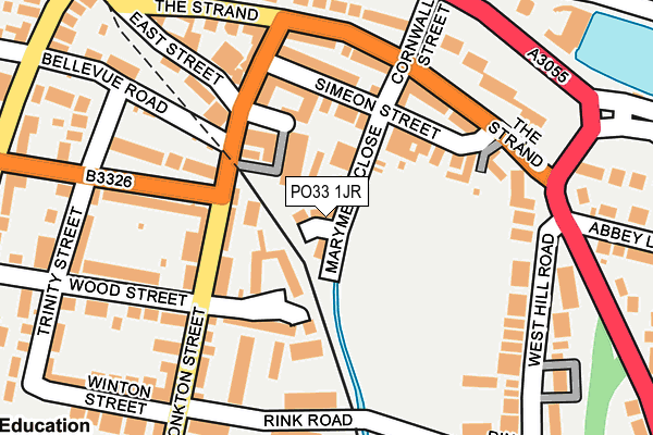 PO33 1JR map - OS OpenMap – Local (Ordnance Survey) PO33 1JR map - OS OpenMap – Local (Ordnance Survey)