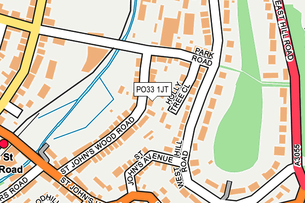 PO33 1JT map - OS OpenMap – Local (Ordnance Survey) PO33 1JT map - OS OpenMap – Local (Ordnance Survey)