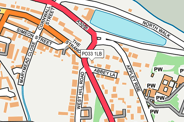 PO33 1LB map - OS OpenMap – Local (Ordnance Survey) PO33 1LB map - OS OpenMap – Local (Ordnance Survey)