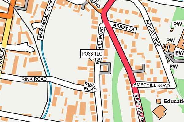 PO33 1LG map - OS OpenMap – Local (Ordnance Survey)