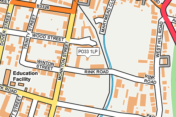 PO33 1LP map - OS OpenMap – Local (Ordnance Survey) PO33 1LP map - OS OpenMap – Local (Ordnance Survey)