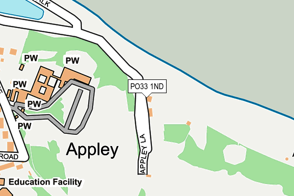 PO33 1ND map - OS OpenMap – Local (Ordnance Survey) PO33 1ND map - OS OpenMap – Local (Ordnance Survey)