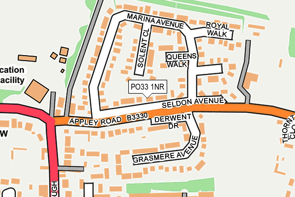 PO33 1NR map - OS OpenMap – Local (Ordnance Survey) PO33 1NR map - OS OpenMap – Local (Ordnance Survey)