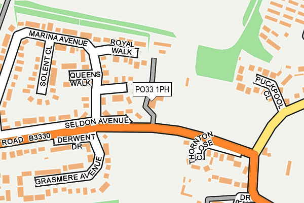 PO33 1PH map - OS OpenMap – Local (Ordnance Survey) PO33 1PH map - OS OpenMap – Local (Ordnance Survey)