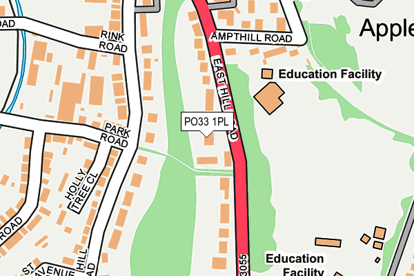PO33 1PL map - OS OpenMap – Local (Ordnance Survey) PO33 1PL map - OS OpenMap – Local (Ordnance Survey)