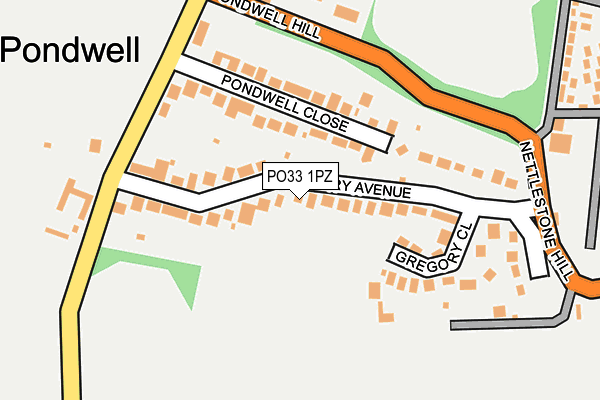 PO33 1PZ map - OS OpenMap – Local (Ordnance Survey) PO33 1PZ map - OS OpenMap – Local (Ordnance Survey)