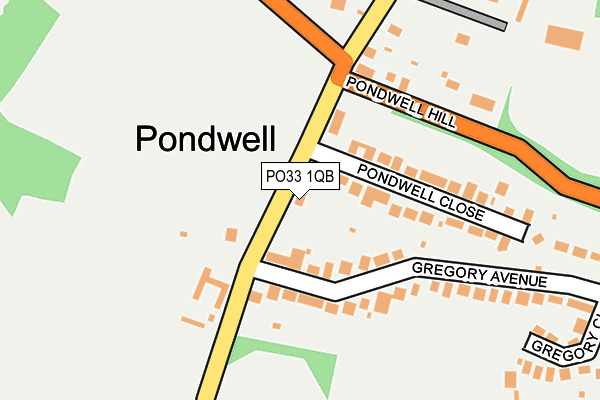 PO33 1QB map - OS OpenMap – Local (Ordnance Survey) PO33 1QB map - OS OpenMap – Local (Ordnance Survey)