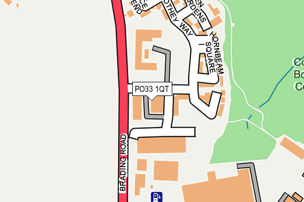 PO33 1QT map - OS OpenMap – Local (Ordnance Survey) PO33 1QT map - OS OpenMap – Local (Ordnance Survey)