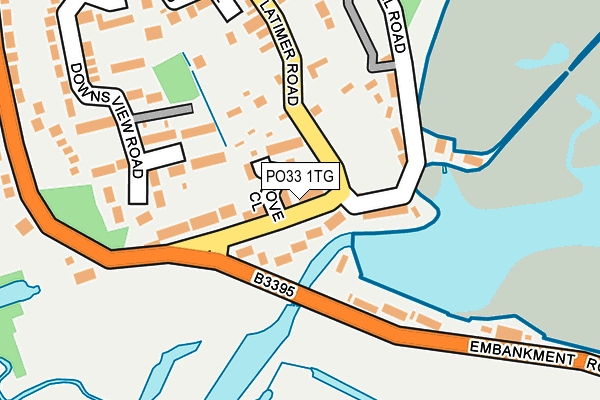 PO33 1TG map - OS OpenMap – Local (Ordnance Survey) PO33 1TG map - OS OpenMap – Local (Ordnance Survey)