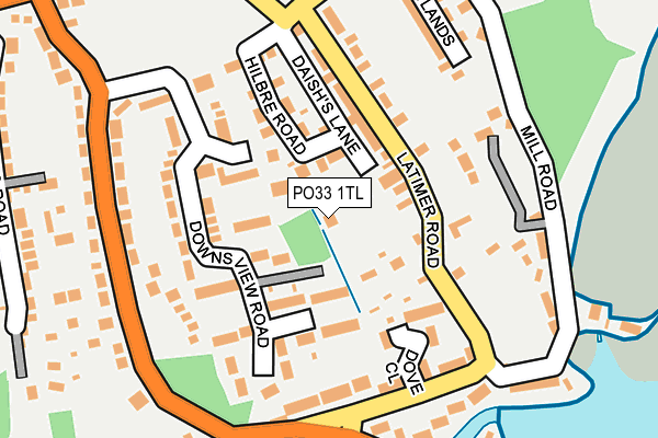 PO33 1TL map - OS OpenMap – Local (Ordnance Survey) PO33 1TL map - OS OpenMap – Local (Ordnance Survey)