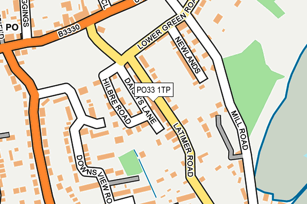 PO33 1TP map - OS OpenMap – Local (Ordnance Survey) PO33 1TP map - OS OpenMap – Local (Ordnance Survey)