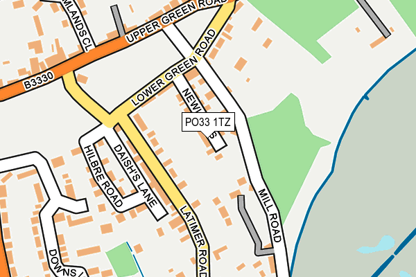 PO33 1TZ map - OS OpenMap – Local (Ordnance Survey) PO33 1TZ map - OS OpenMap – Local (Ordnance Survey)