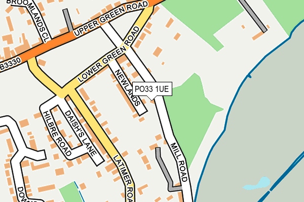 PO33 1UE map - OS OpenMap – Local (Ordnance Survey) PO33 1UE map - OS OpenMap – Local (Ordnance Survey)