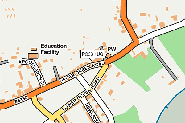PO33 1UG map - OS OpenMap – Local (Ordnance Survey) PO33 1UG map - OS OpenMap – Local (Ordnance Survey)