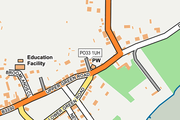 PO33 1UH map - OS OpenMap – Local (Ordnance Survey) PO33 1UH map - OS OpenMap – Local (Ordnance Survey)