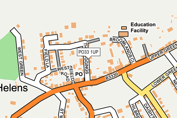 PO33 1UP map - OS OpenMap – Local (Ordnance Survey) PO33 1UP map - OS OpenMap – Local (Ordnance Survey)