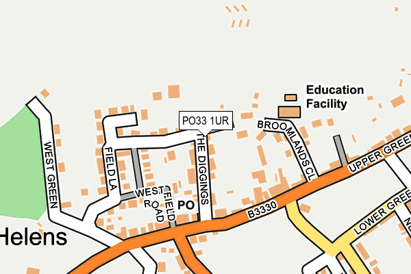 PO33 1UR map - OS OpenMap – Local (Ordnance Survey) PO33 1UR map - OS OpenMap – Local (Ordnance Survey)