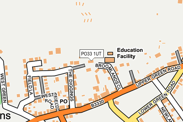 PO33 1UT map - OS OpenMap – Local (Ordnance Survey) PO33 1UT map - OS OpenMap – Local (Ordnance Survey)