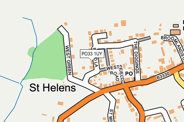 PO33 1UY map - OS OpenMap – Local (Ordnance Survey) PO33 1UY map - OS OpenMap – Local (Ordnance Survey)