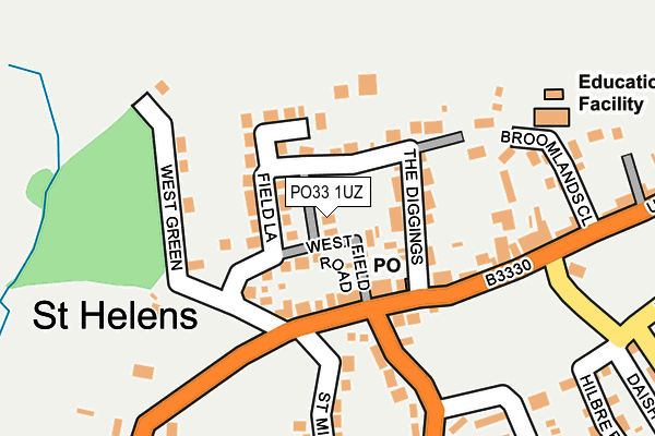 PO33 1UZ map - OS OpenMap – Local (Ordnance Survey) PO33 1UZ map - OS OpenMap – Local (Ordnance Survey)