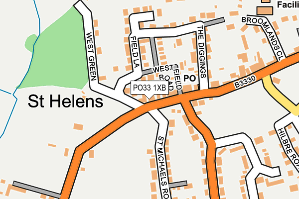 PO33 1XB map - OS OpenMap – Local (Ordnance Survey) PO33 1XB map - OS OpenMap – Local (Ordnance Survey)