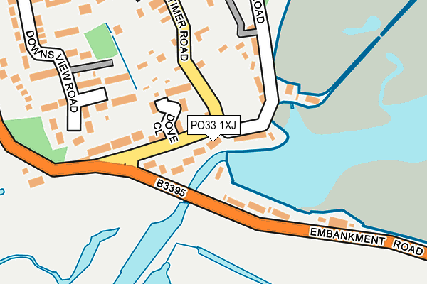 PO33 1XJ map - OS OpenMap – Local (Ordnance Survey) PO33 1XJ map - OS OpenMap – Local (Ordnance Survey)