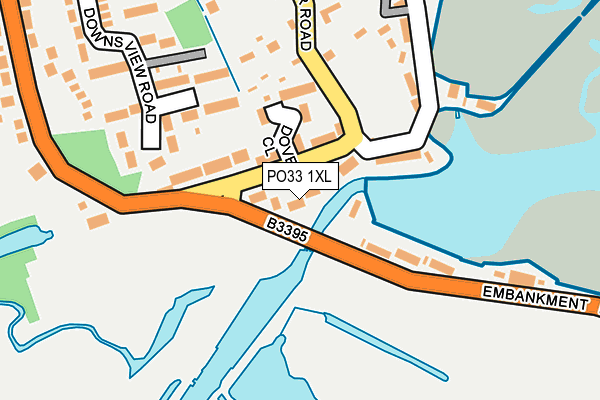 PO33 1XL map - OS OpenMap – Local (Ordnance Survey) PO33 1XL map - OS OpenMap – Local (Ordnance Survey)