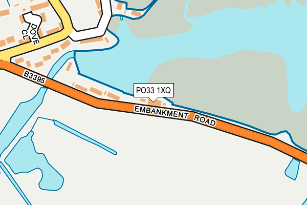 PO33 1XQ map - OS OpenMap – Local (Ordnance Survey) PO33 1XQ map - OS OpenMap – Local (Ordnance Survey)