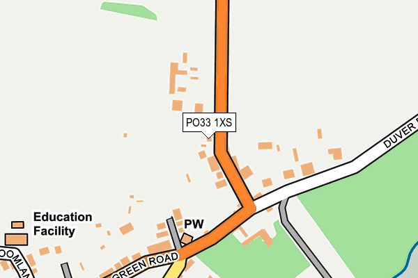 PO33 1XS map - OS OpenMap – Local (Ordnance Survey) PO33 1XS map - OS OpenMap – Local (Ordnance Survey)