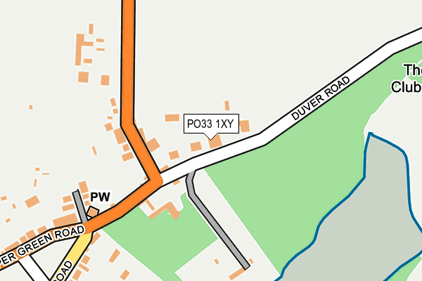 PO33 1XY map - OS OpenMap – Local (Ordnance Survey) PO33 1XY map - OS OpenMap – Local (Ordnance Survey)