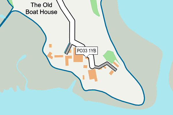 PO33 1YB map - OS OpenMap – Local (Ordnance Survey) PO33 1YB map - OS OpenMap – Local (Ordnance Survey)