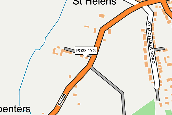 PO33 1YG map - OS OpenMap – Local (Ordnance Survey) PO33 1YG map - OS OpenMap – Local (Ordnance Survey)