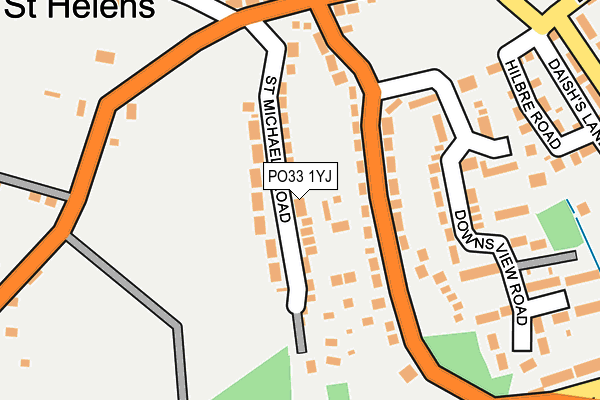 PO33 1YJ map - OS OpenMap – Local (Ordnance Survey) PO33 1YJ map - OS OpenMap – Local (Ordnance Survey)
