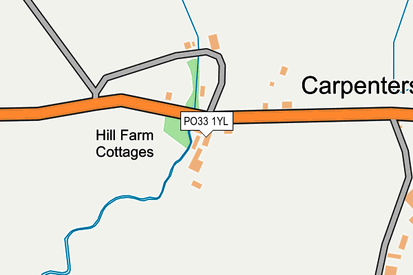 PO33 1YL map - OS OpenMap – Local (Ordnance Survey) PO33 1YL map - OS OpenMap – Local (Ordnance Survey)