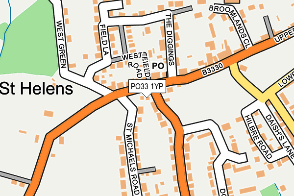 PO33 1YP map - OS OpenMap – Local (Ordnance Survey) PO33 1YP map - OS OpenMap – Local (Ordnance Survey)