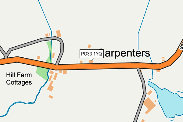 PO33 1YQ map - OS OpenMap – Local (Ordnance Survey) PO33 1YQ map - OS OpenMap – Local (Ordnance Survey)