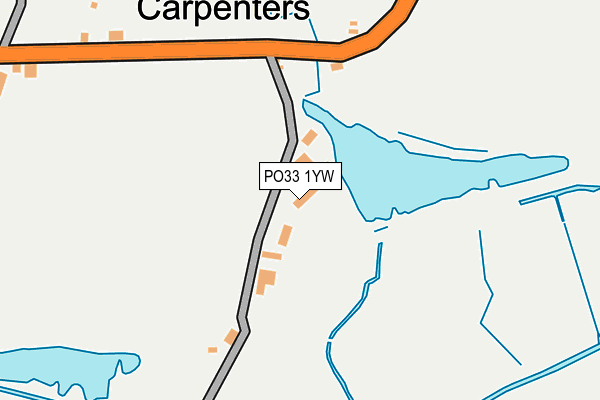PO33 1YW map - OS OpenMap – Local (Ordnance Survey) PO33 1YW map - OS OpenMap – Local (Ordnance Survey)