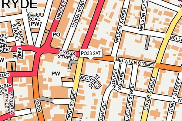 PO33 2AT map - OS OpenMap – Local (Ordnance Survey) PO33 2AT map - OS OpenMap – Local (Ordnance Survey)