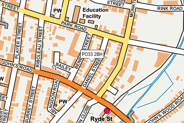 PO33 2BH map - OS OpenMap – Local (Ordnance Survey) PO33 2BH map - OS OpenMap – Local (Ordnance Survey)