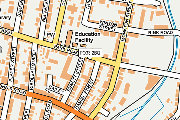 PO33 2BQ map - OS OpenMap – Local (Ordnance Survey) PO33 2BQ map - OS OpenMap – Local (Ordnance Survey)