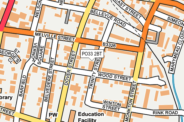PO33 2BT map - OS OpenMap – Local (Ordnance Survey) PO33 2BT map - OS OpenMap – Local (Ordnance Survey)