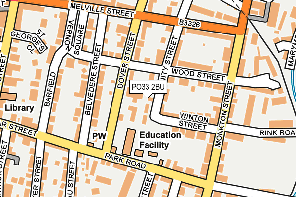 PO33 2BU map - OS OpenMap – Local (Ordnance Survey) PO33 2BU map - OS OpenMap – Local (Ordnance Survey)
